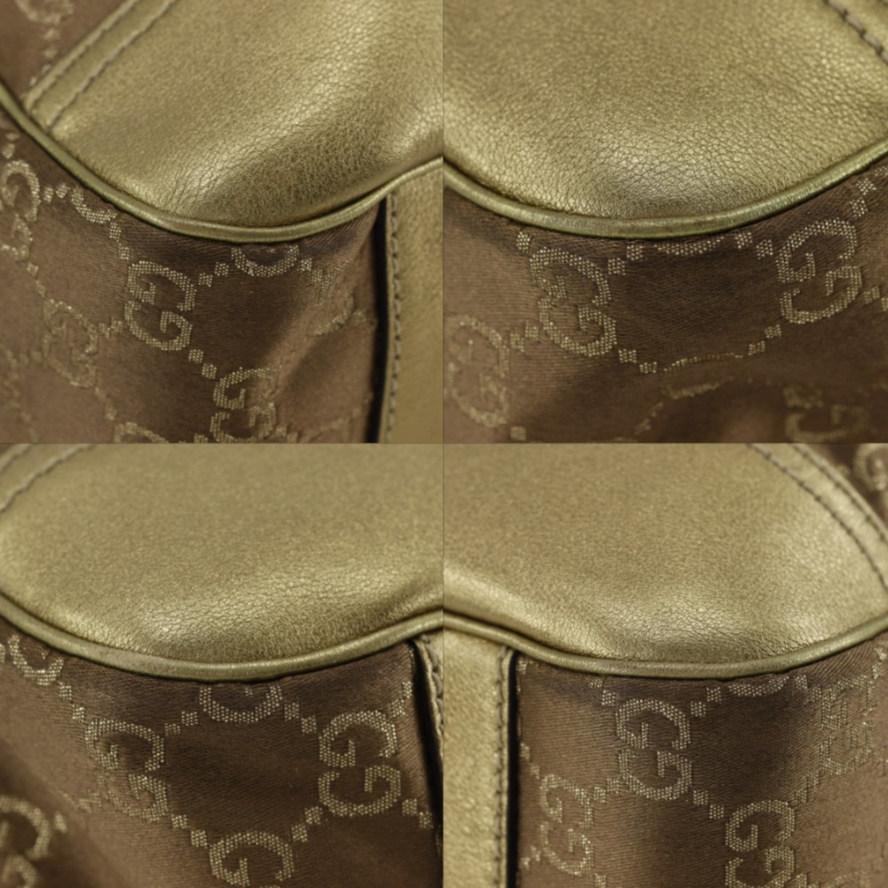 GUCCI Authentic Gold Canvas Tote Bag - Picture 4 of 16